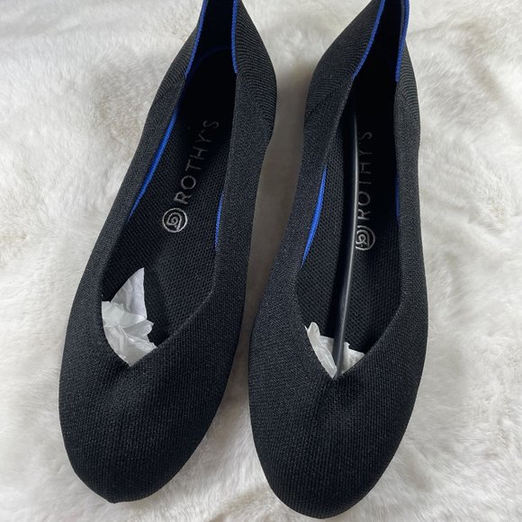 Rothy's Shoes - Rothy's NWOB New Made In Usa Black Round Toe Ballet Flat Size 10